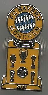 Badge Bayern Munich Trophies 2020 red